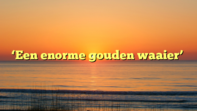 ‘Een enorme gouden waaier’